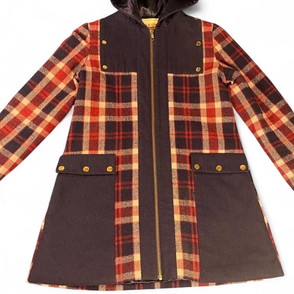 Anthropologie Madchen Taylor Swift Plaid Twee Coat